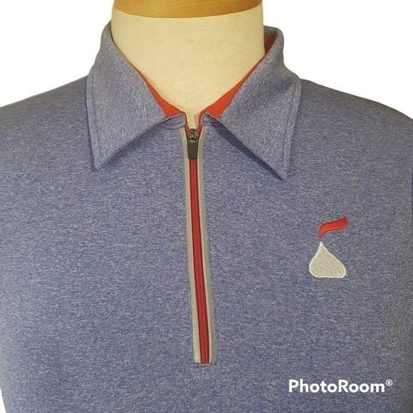 Hershey's Quarter Zip Short Sleeve Pullover Shirt - Picture 6 of 9